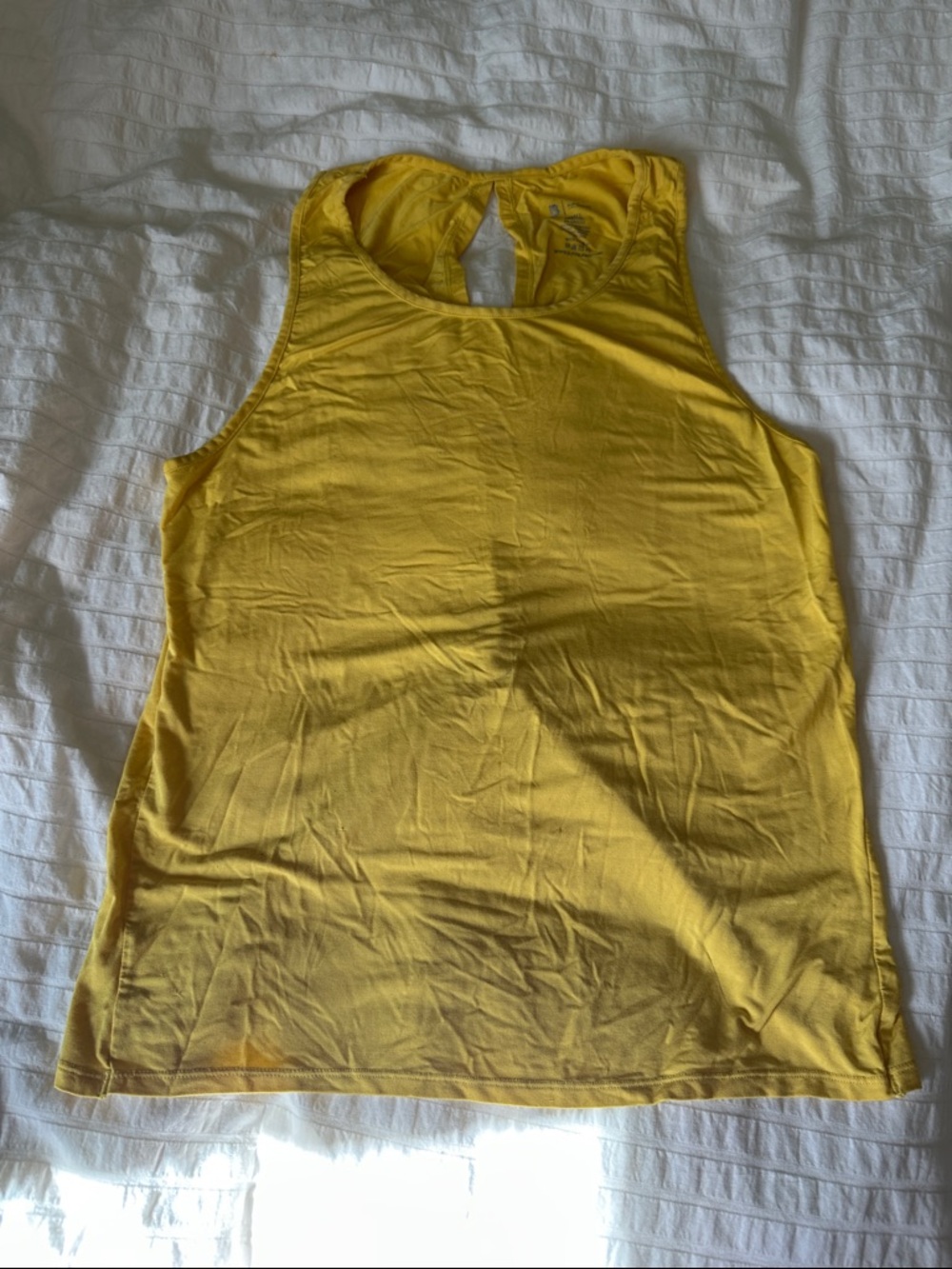 BuffBunny Yellow Racerback Tank Top